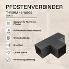 Post connector 70x70 mm